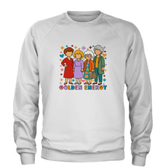 Golden Forever Golden Girls Adult Crewneck Sweatshirt White