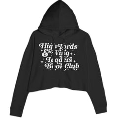 High Lords and Wingleaders Club Romantasy Cropped Hoodie Sweatshirt Black