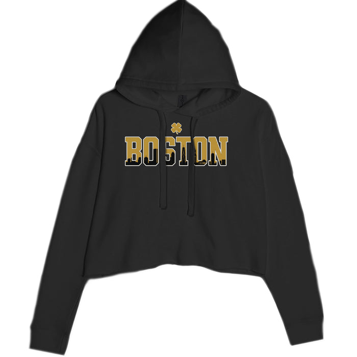 Boston City Pride Irish Cropped Hoodie Sweatshirt