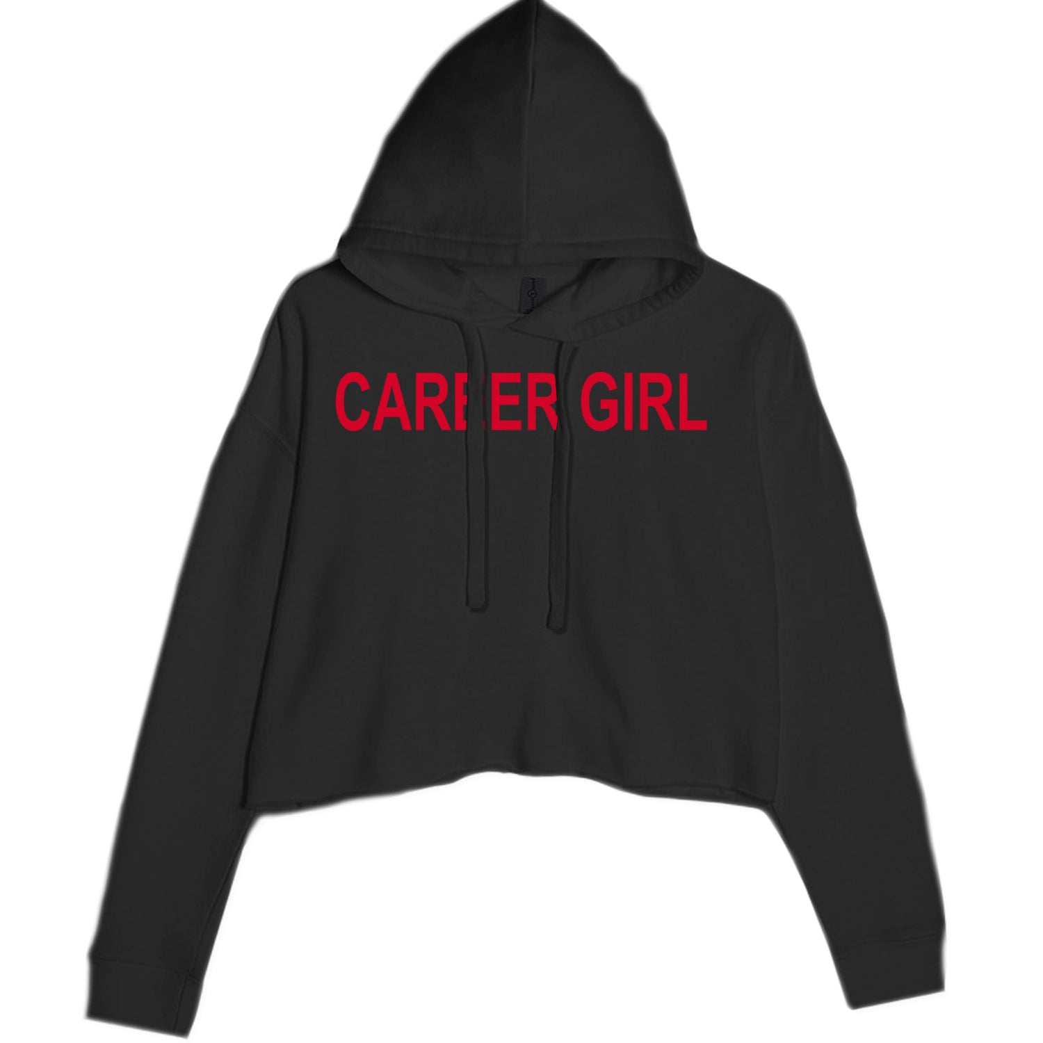 Career Girl Trendsetter Statement Cropped Hoodie Sweatshirt Mauve