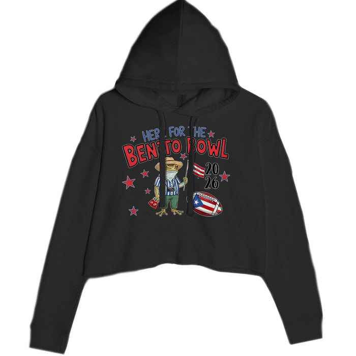 Frog Here for the Benito Bowl Football Cropped Hoodie Sweatshirt