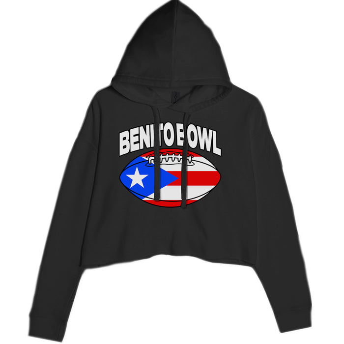 Benito Bowl Puerto Rico Football Cropped Hoodie Sweatshirt