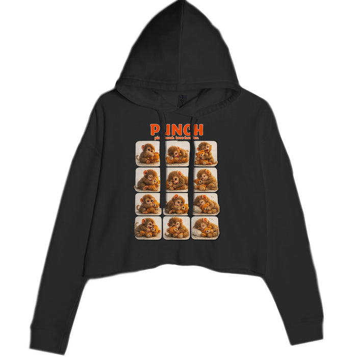 Punch Play Hard Love Harder Cropped Hoodie Sweatshirt