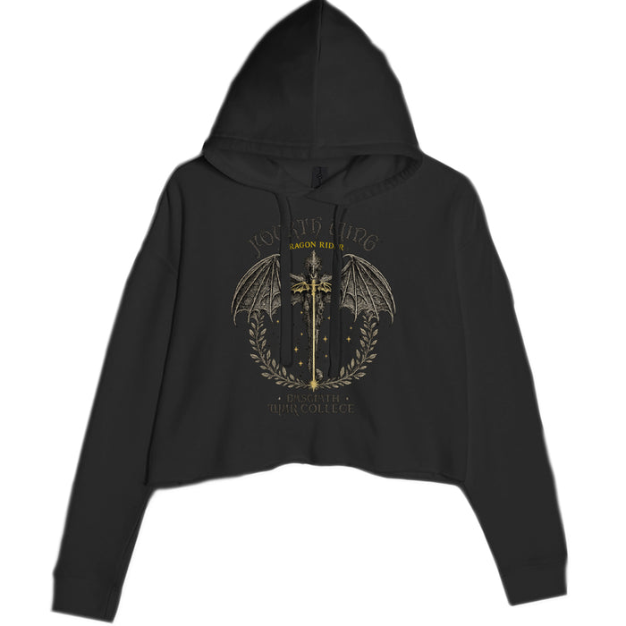 Fourth Wing Dragon Rider Vintage Basgiath War College Cropped Hoodie Sweatshirt