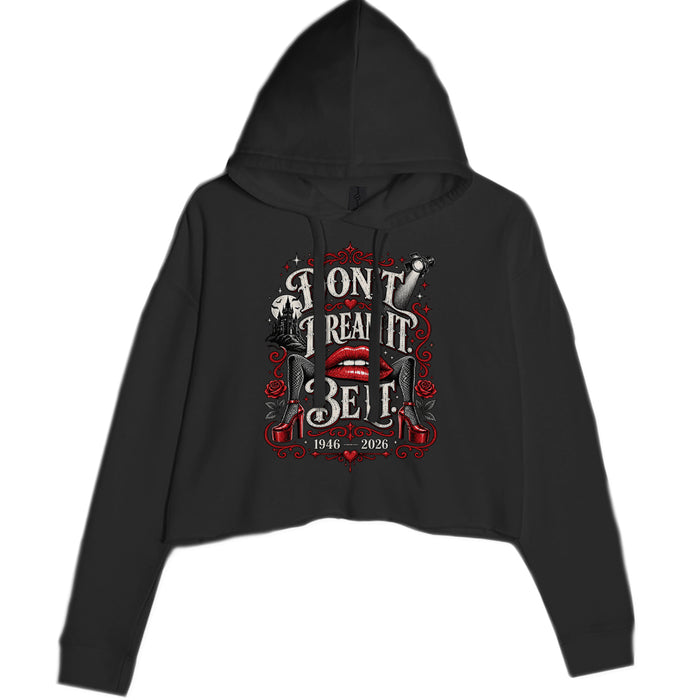 Don't Dream It, Be It Glam Camp Curry Cropped Hoodie Sweatshirt