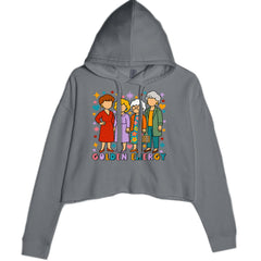 Golden Forever Golden Girls Cropped Hoodie Sweatshirt Charcoal Grey