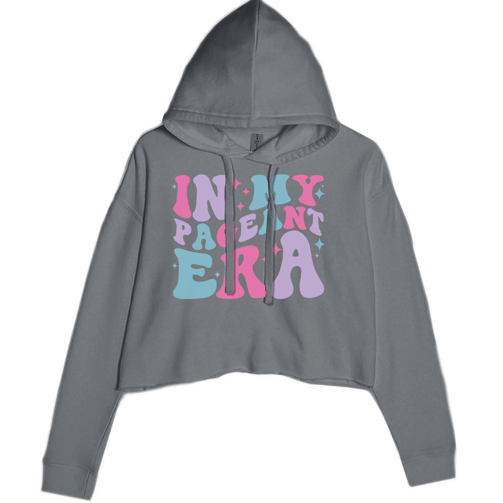 In My Pageant Era Cropped Hoodie Sweatshirt Black