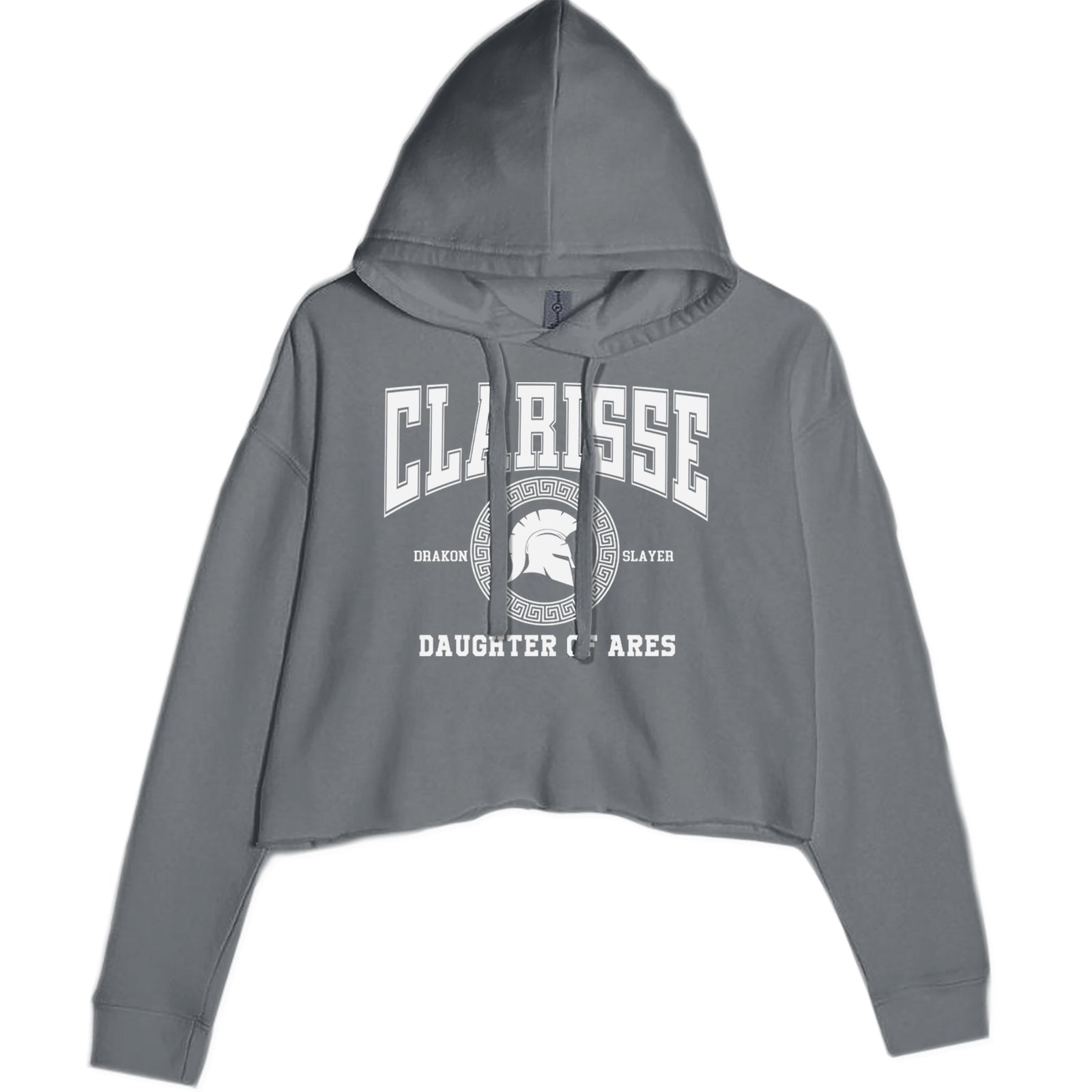 Clarisse Daughter of Ares Battle Ready Cropped Hoodie Sweatshirt Black