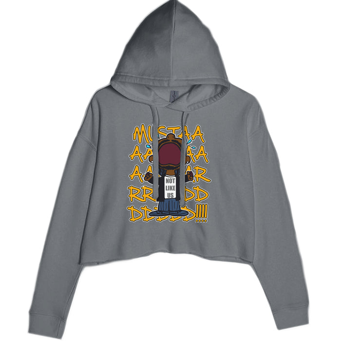 MUSTARD! Not Like Us Tv Off Cropped Hoodie Sweatshirt