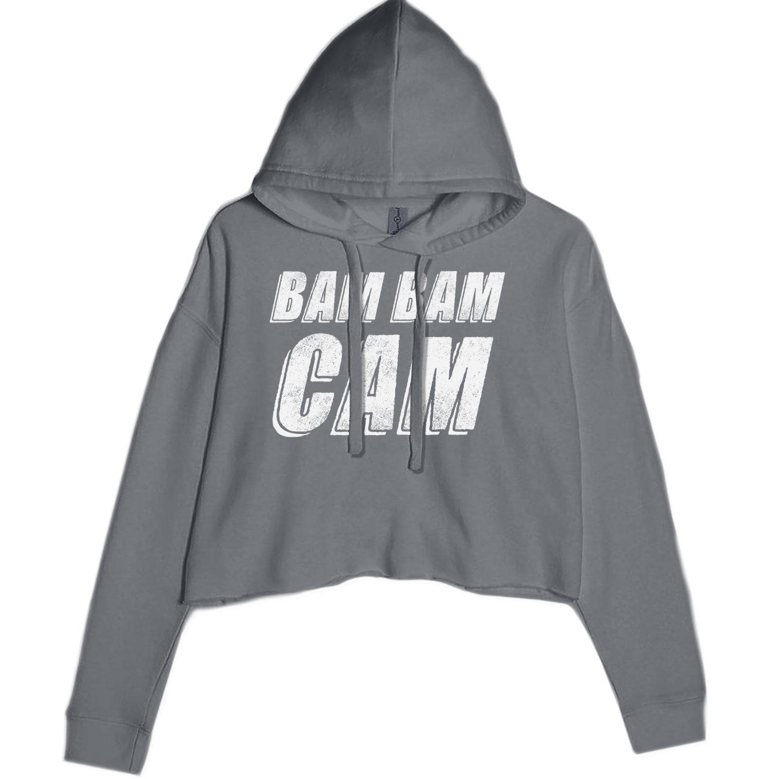 Bam Bam Cam Cropped Hoodie Sweatshirt Black