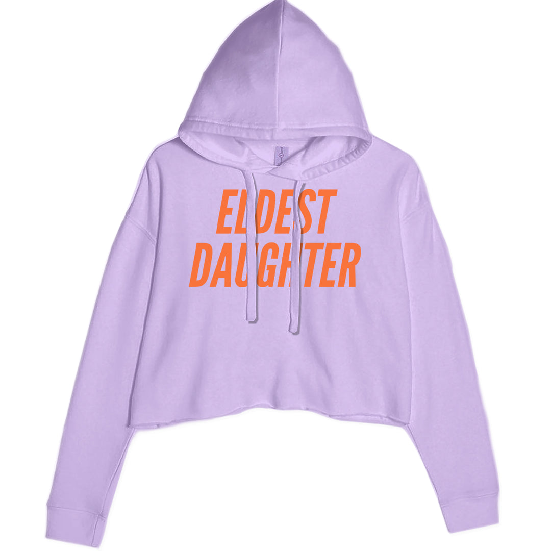 Eldest Daughter Cropped Hoodie Sweatshirt Lavender