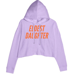 Eldest Daughter Cropped Hoodie Sweatshirt Lavender