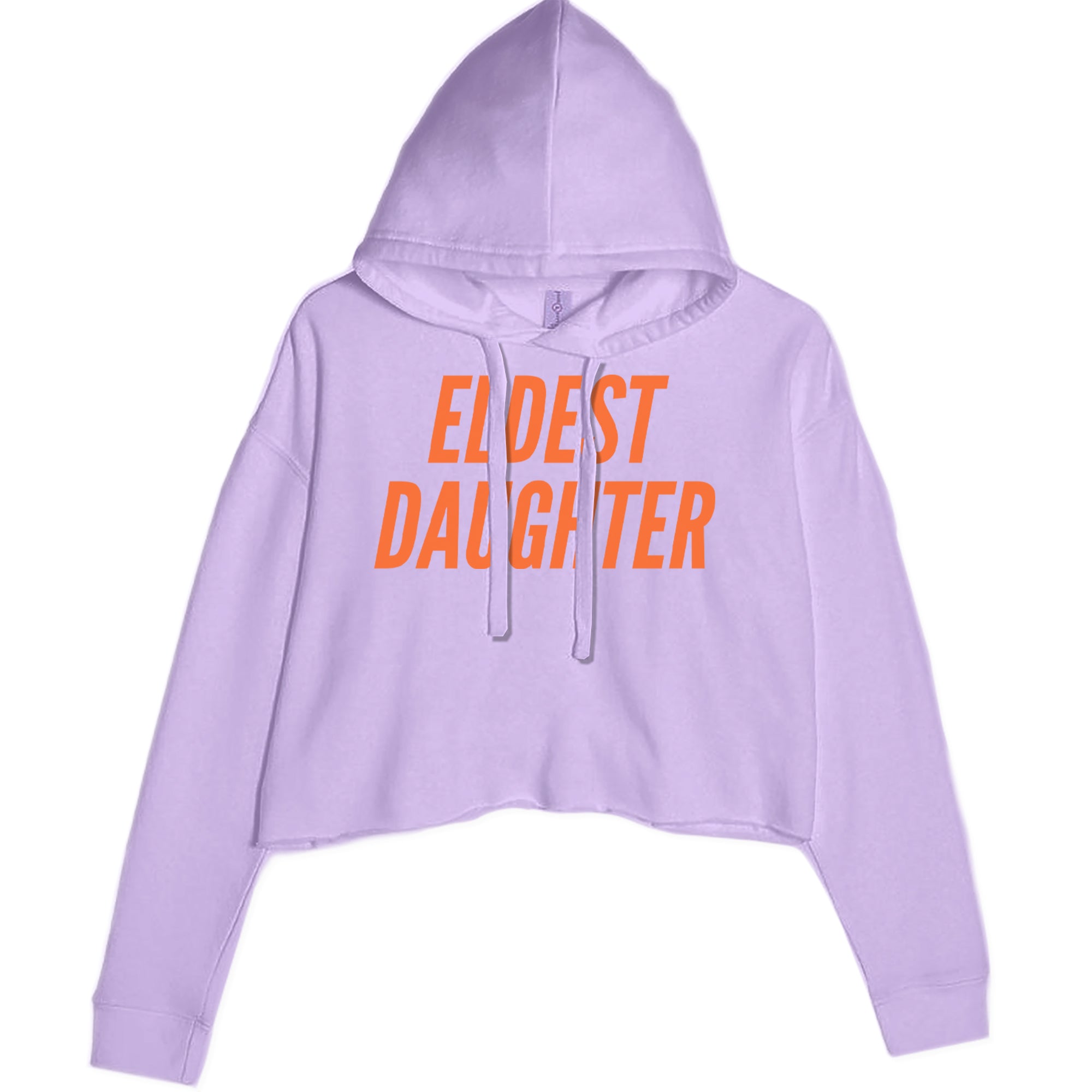 Eldest Daughter Cropped Hoodie Sweatshirt Lavender