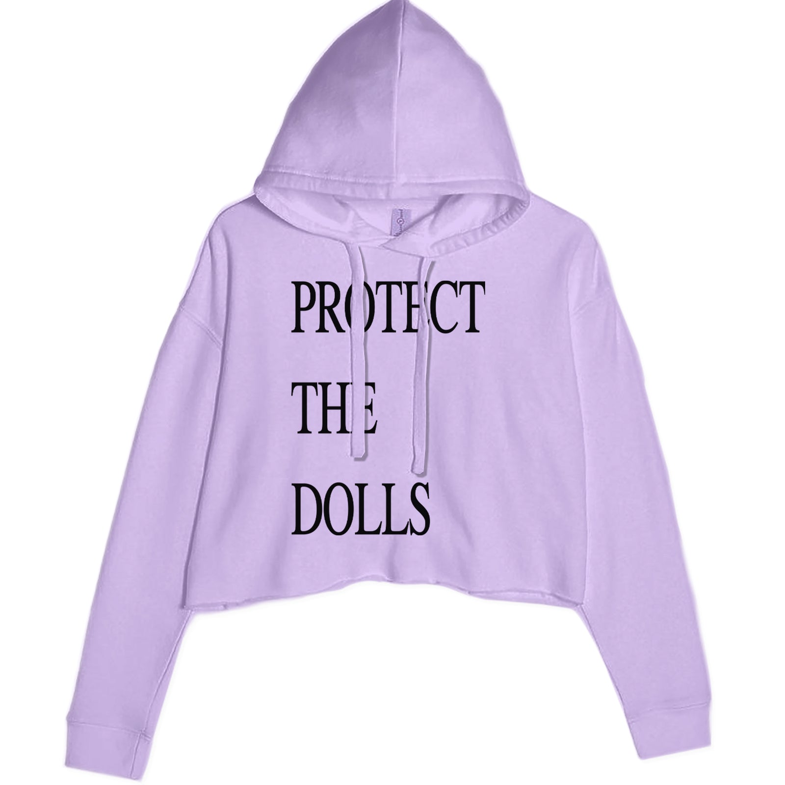 Protect The Dolls Equal Rights Cropped Hoodie Sweatshirt Lavender