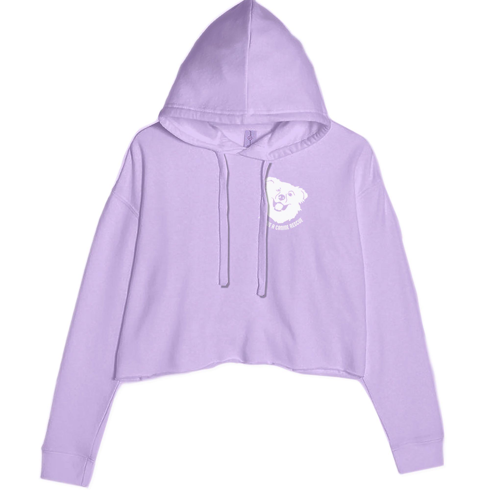 TLC Chelsea's Barking Back Cropped Hoodie Sweatshirt Lavender
