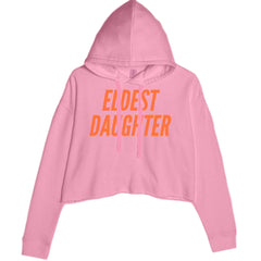 Eldest Daughter Cropped Hoodie Sweatshirt Mauve