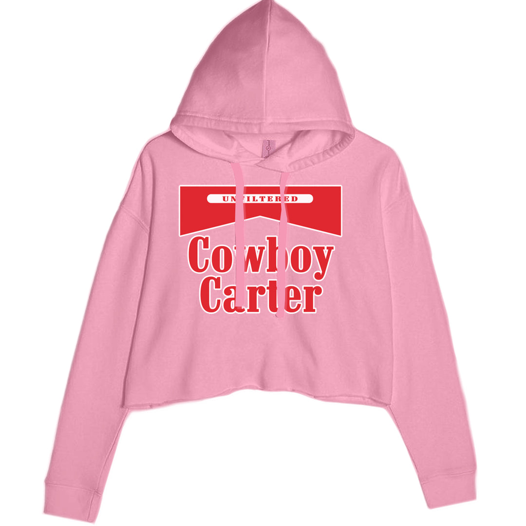 Cowboy Karter Country Act Two Cropped Hoodie Sweatshirt Mauve