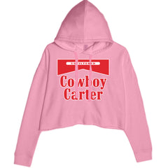 Cowboy Karter Country Act Two Cropped Hoodie Sweatshirt Mauve
