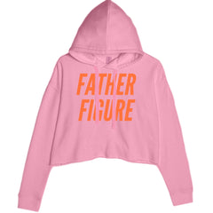 Father Figure Cropped Hoodie Sweatshirt Mauve