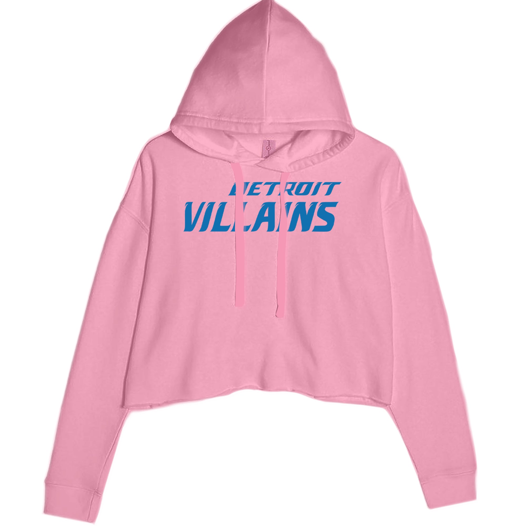 Detroit Villains Grit Football Cropped Hoodie Sweatshirt Mauve