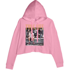 Golden Girls Thug Life Street Cropped Hoodie Sweatshirt Mauve