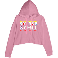 90s R&amp;B and Chill Retro Throwback Cropped Hoodie Sweatshirt Mauve