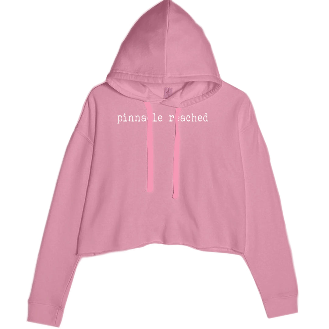Pinnacle Reached Romance Cropped Hoodie Sweatshirt Mauve