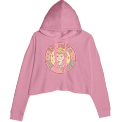 Eat Dirt And Die, Trash Golden Girls Cropped Hoodie Sweatshirt Mauve