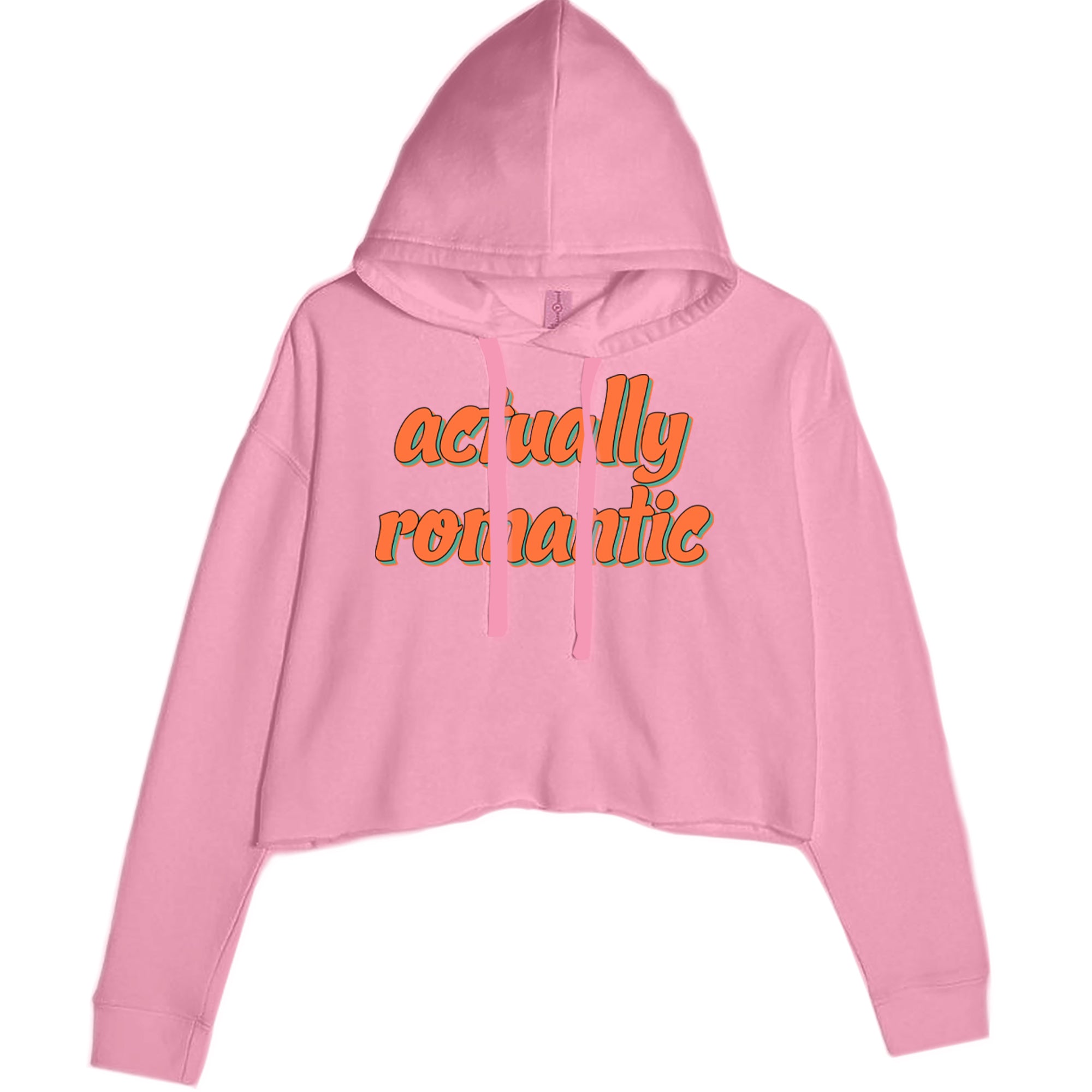 Actually Romantic Cropped Hoodie Sweatshirt Mauve