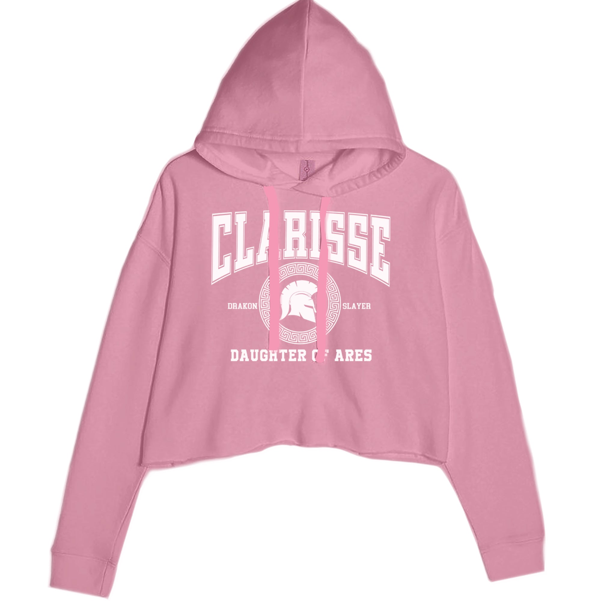 Clarisse Daughter of Ares Battle Ready Cropped Hoodie Sweatshirt Mauve