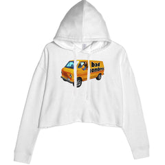 Bad Hombres Van West Chester Band Cropped Hoodie Sweatshirt White