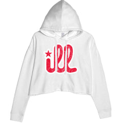 ILL Vintage It's A Philly Thing graphic on a Women's Cropped Fleece Hoodie with bold "ill" lettering, a star, and a distressed vintage look