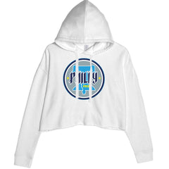 Philly Pride Liberty Bell Cropped Hoodie Sweatshirt White