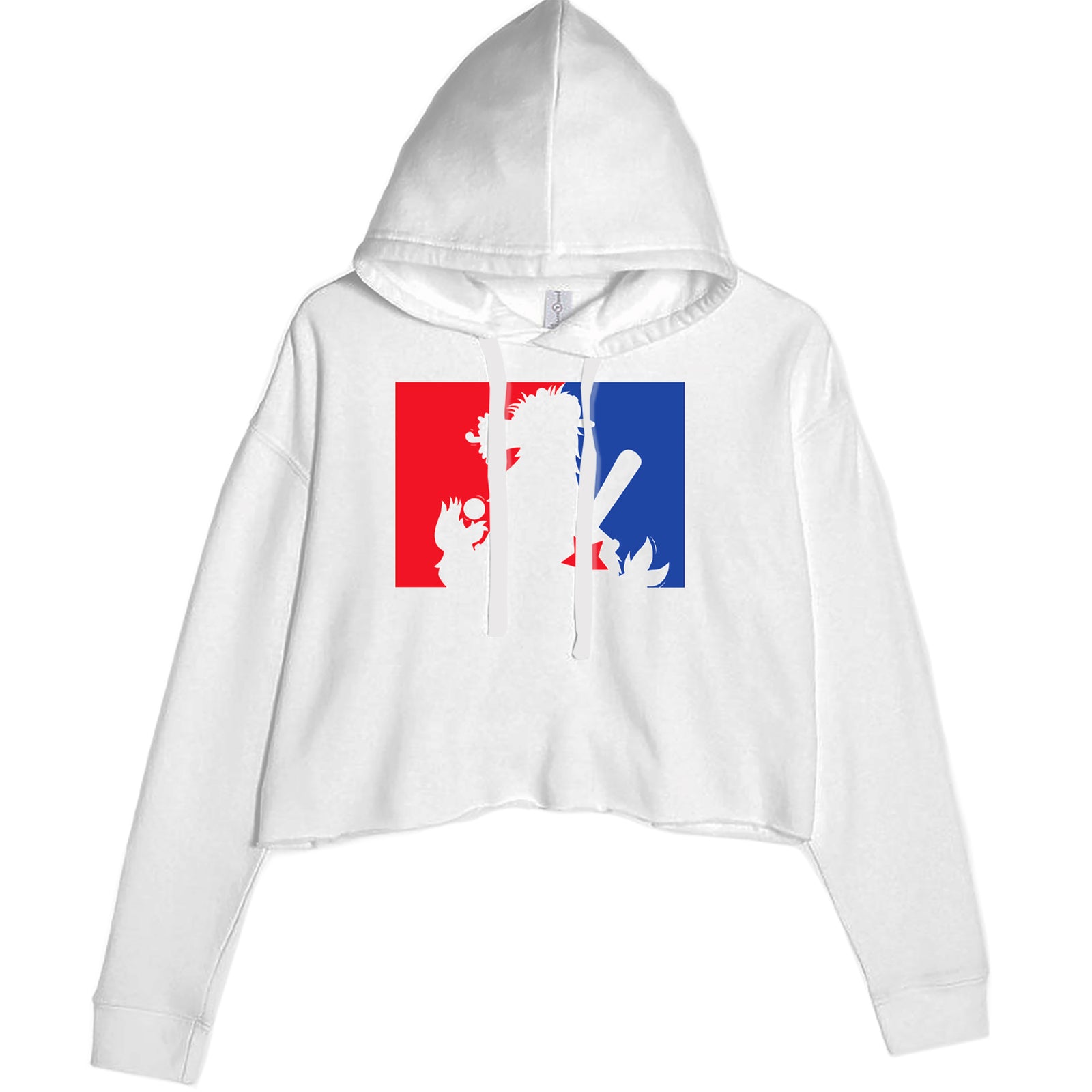Philly Baseball Phan Cropped Hoodie Sweatshirt White