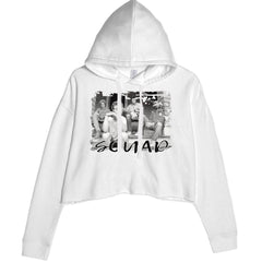 Squad Golden Girls Cropped Hoodie Sweatshirt White