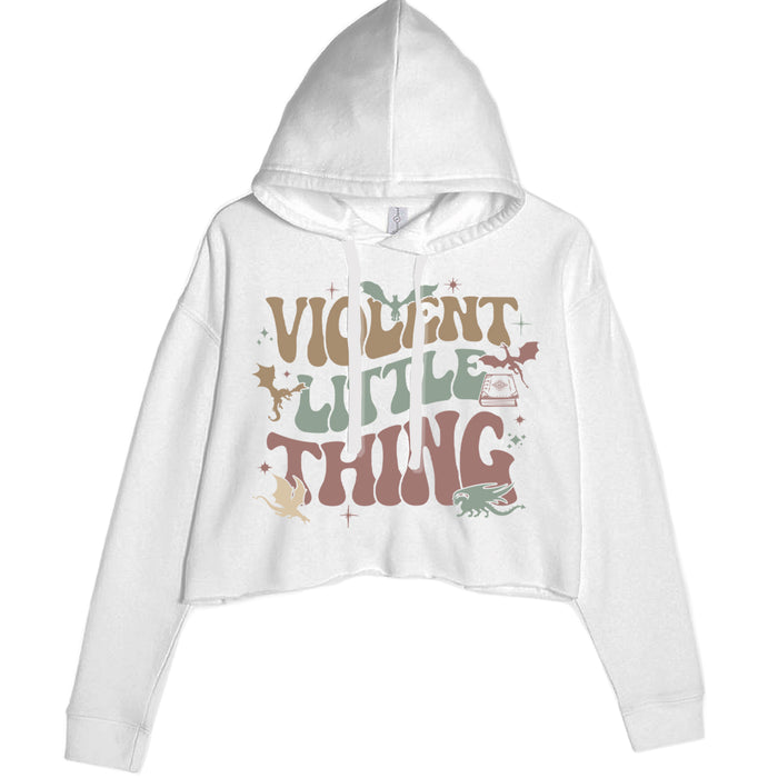 Violent Little Thing Dragon Cropped Hoodie Sweatshirt