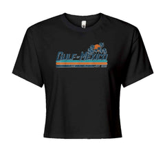 Gulf Of Mexico Established Year 1550 Cropped T-Shirt Black