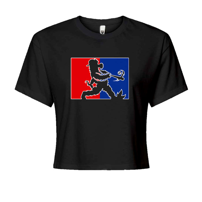 Batter Up Philly Baseball Phan Cropped T-Shirt