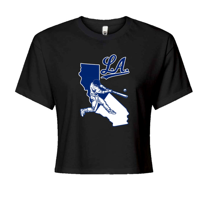 Los Angeles Baseball Batter Up Cropped T-Shirt
