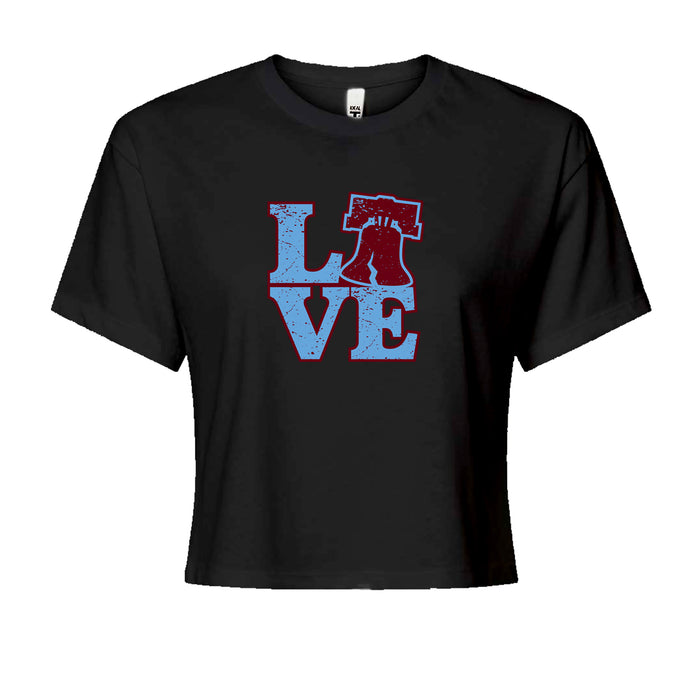 Love Philly Liberty Bell Cropped T-Shirt