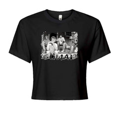 Squad Golden Girls Cropped T-Shirt Black