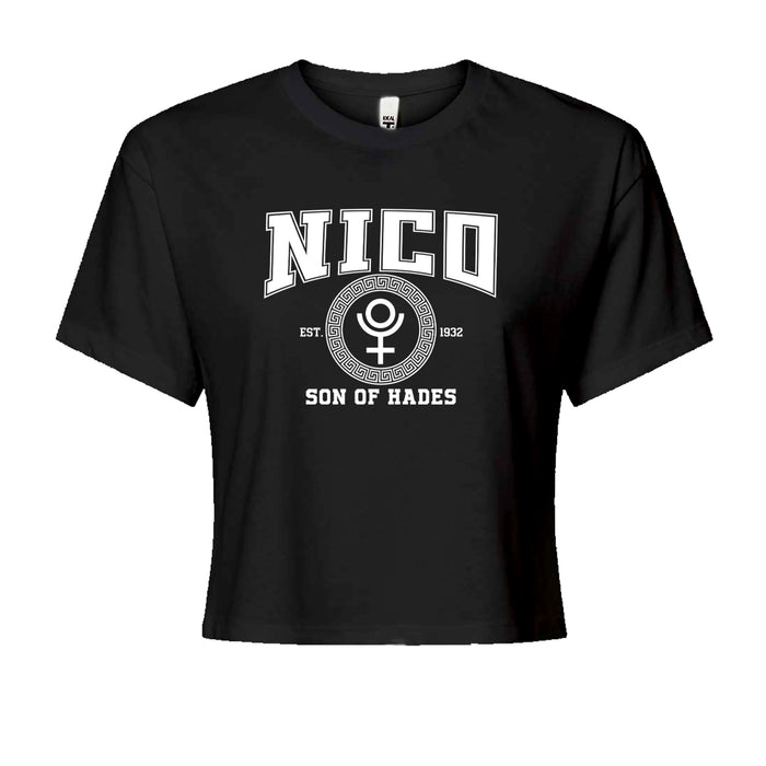 Nico Son of Hades Underworld Crest Cropped T-Shirt