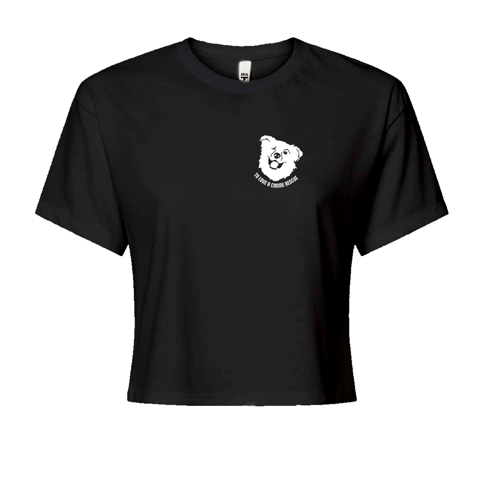 TLC Chelsea's Barking Back Cropped T-Shirt Light Blue