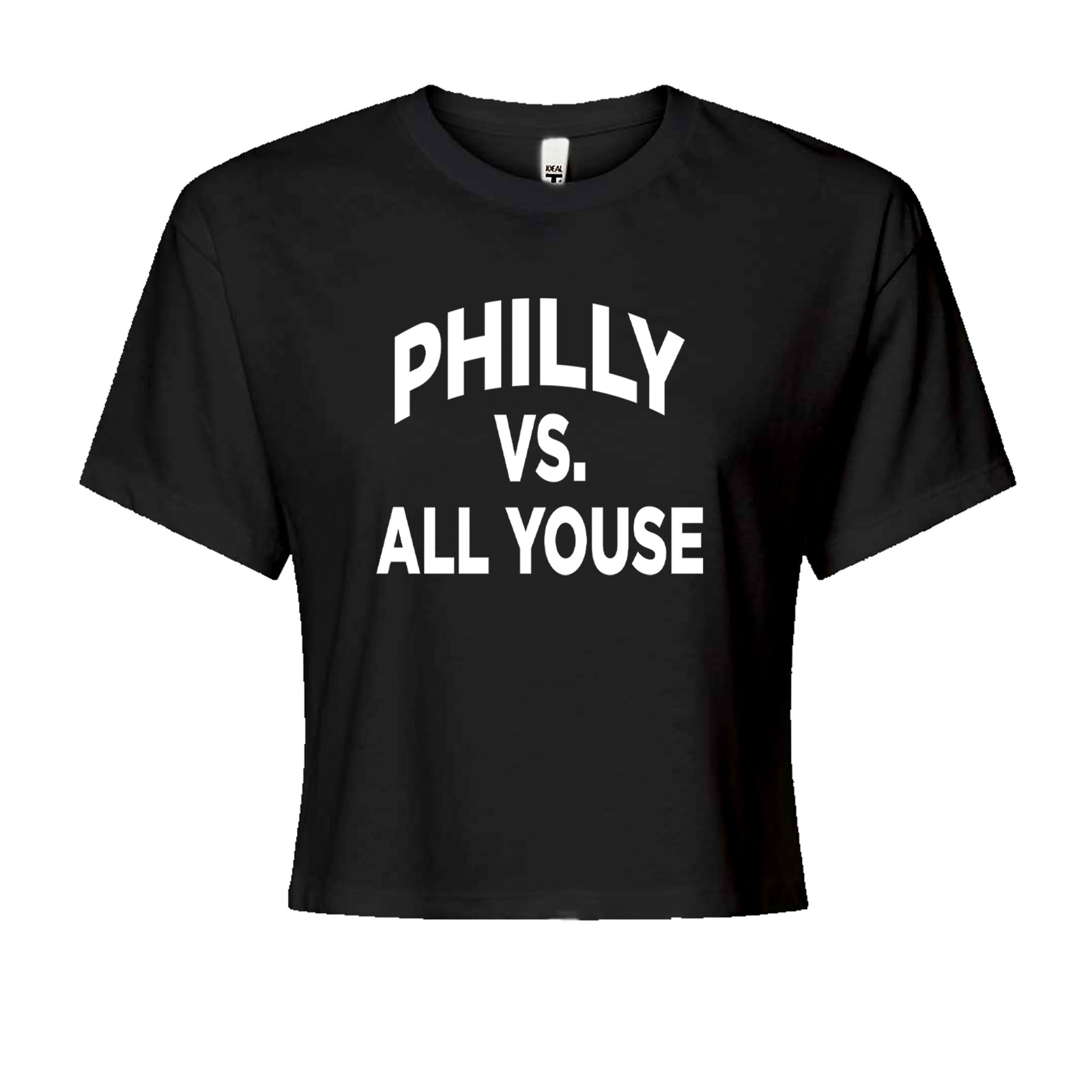 Philly Vs. All Youse Philly Thing Cropped T-Shirt Black