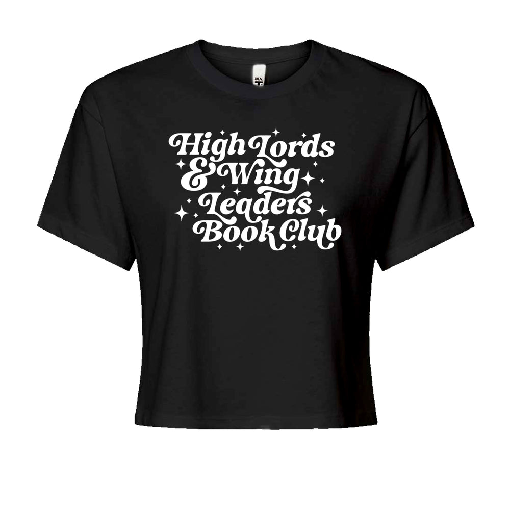 High Lords and Wingleaders Club Romantasy Cropped T-Shirt Black
