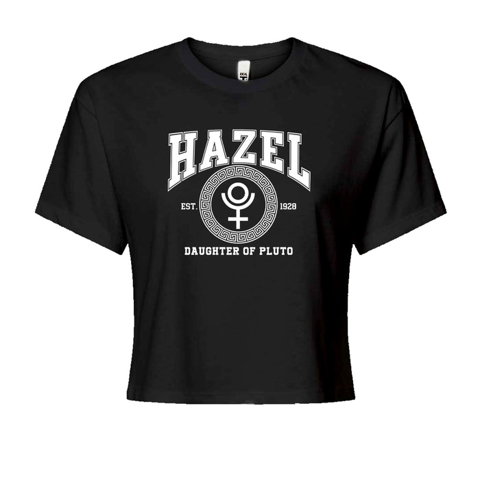 Hazel Daughter of Pluto Roman Gold Cropped T-Shirt