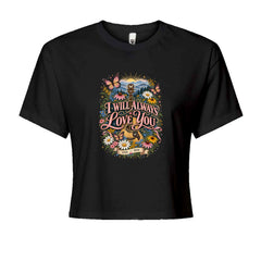 I Will Always Love You Dolly Cropped T-Shirt Black