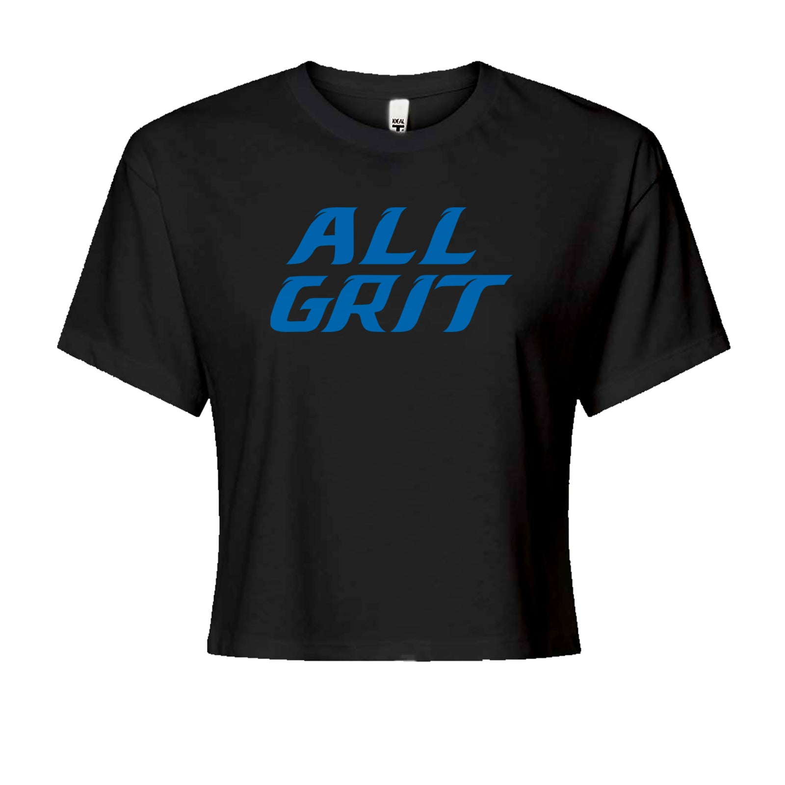 All Grit Detroit Football Cropped T-Shirt Black