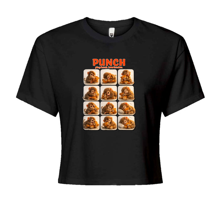 Punch Play Hard Love Harder Cropped T-Shirt