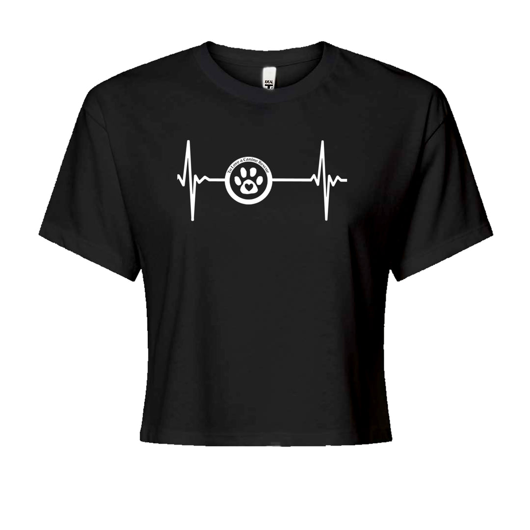 TLC Rescue Heartbeat Cropped T-Shirt Black
